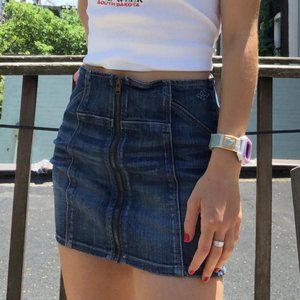 Y2K denim mini skirt size 00 very cute